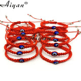 12 Pcs Baby Size 6MM Glass & 8MM Resin Eyes Bracelets - Exorcism Protection