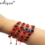 12 Pcs Baby Size 6MM Glass & 8MM Resin Eyes Bracelets - Exorcism Protection
