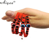 12 Pcs Baby Size 6MM Glass & 8MM Resin Eyes Bracelets - Exorcism Protection
