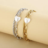 Women Men Silver Bead Chain Bracelet Jewelry