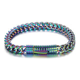 Franco Chain Stainless Bracelet Plated Mens Steel Hip Hop