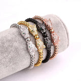 Leopard Charm Beads Bracelet Men Women