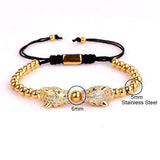 Leopard Charm Beads Bracelet Men Women