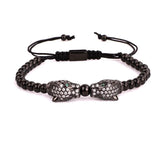 Leopard Charm Beads Bracelet Men Women