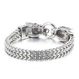 316L Stainless Steel Demon Skull Bracelet Men