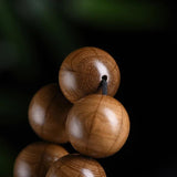 Wutai Mountain Wooden Bracelet Men Women Buddhist Prayer Bead Bracelet