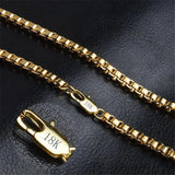 18K Square Box Chain Bracelet 20CM