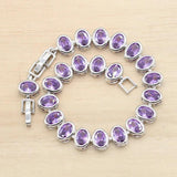 Silver Bracelet Women Zircon Wedding Jewelry Gift
