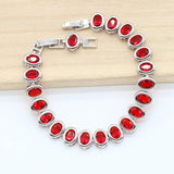 Silver Bracelet Women Zircon Wedding Jewelry Gift