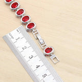 Silver Bracelet Women Zircon Wedding Jewelry Gift