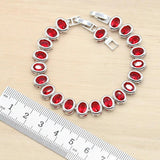 Silver Bracelet Women Zircon Wedding Jewelry Gift