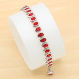 Silver Bracelet Women Zircon Wedding Jewelry Gift