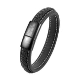 Men's Type 1 Diabetes Name Leather Bracelet - Medical Jewelry