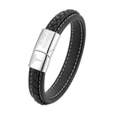 Men's Type 1 Diabetes Name Leather Bracelet - Medical Jewelry