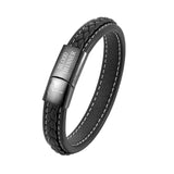Men's Type 1 Diabetes Name Leather Bracelet - Medical Jewelry