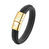 Men's Type 1 Diabetes Name Leather Bracelet - Medical Jewelry