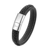 Men's Type 1 Diabetes Name Leather Bracelet - Medical Jewelry