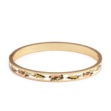 Plated Cuff Sporty Bangles Enamel Women Party