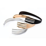 Rose Stainless Steel Fork Cuff Bracelets Bangles Titanium