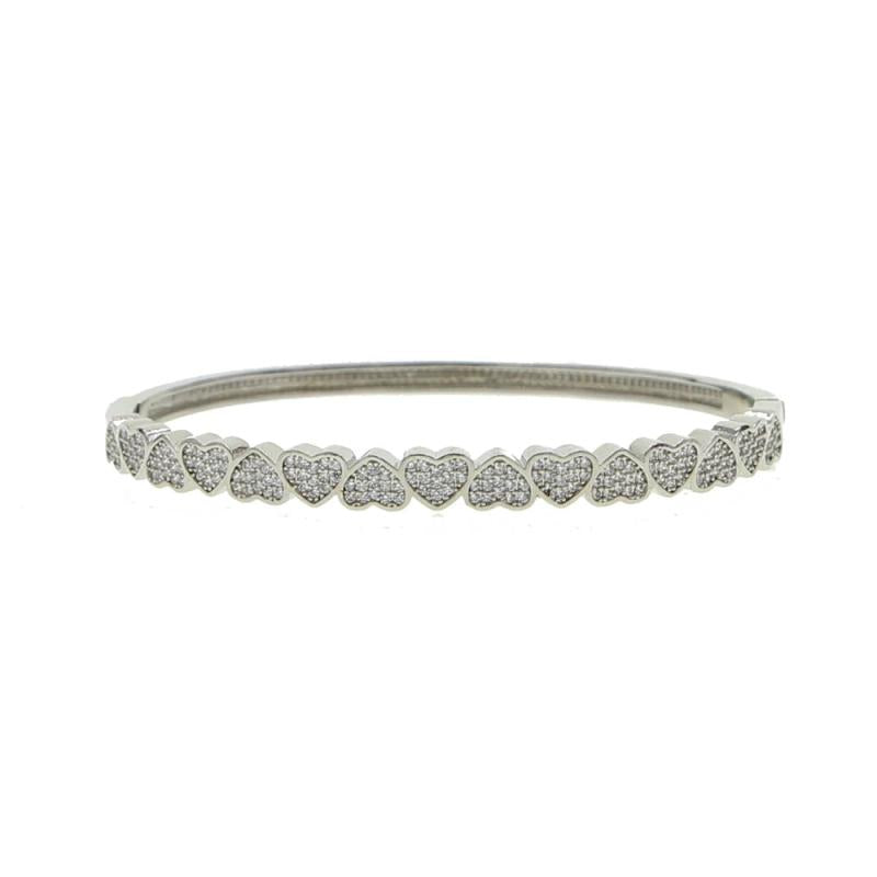 Heart Shape Cubic Zirconia Bracelet for Girlsfriend Gift