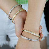Heart Shape Cubic Zirconia Bracelet for Girlsfriend Gift