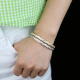 Heart Shape Cubic Zirconia Bracelet for Girlsfriend Gift