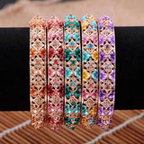 Adjustable Cloisonne Bangle Ethnic Bracelet