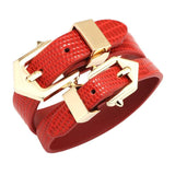 Geometric Leather Bracelet 5 Leather Bangle Punk Casual Bracelet