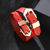 Geometric Leather Bracelet 5 Leather Bangle Punk Casual Bracelet