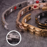 Magnetic Therapy Chain Bracelet Women Gold-color