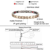 Magnetic Therapy Chain Bracelet Women Gold-color
