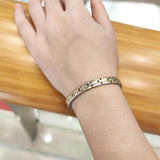 Magnetic Therapy Chain Bracelet Women Gold-color