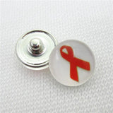 20pcs/lot Breast Cancer Ribbon Snap Buttons Mix 18mm Snap Jewelry Pendants