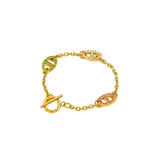 Hip Hop Pig Nose Zircon Bracelet Women Girl Stainless Steel Kpop Fine Gift