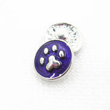20pcs Mix Dog Paw Snap Buttons for DIY Snap Jewelry