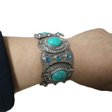 Bohemian Stretch Bracelet Retro Pattern Stone Bangles Women Jewelry