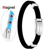 Sport Silicone Anti-Static Power Wristband Men Women Negative Ions Bracelets