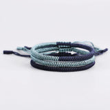 3PCSSet Buddhist Lucky Knots Rope Bracelets Women
