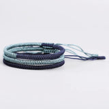 3PCSSet Buddhist Lucky Knots Rope Bracelets Women