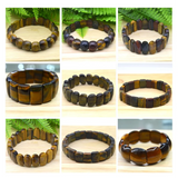 Natural Yellow Red Tiger Eye Bracelet Multi-Shape
