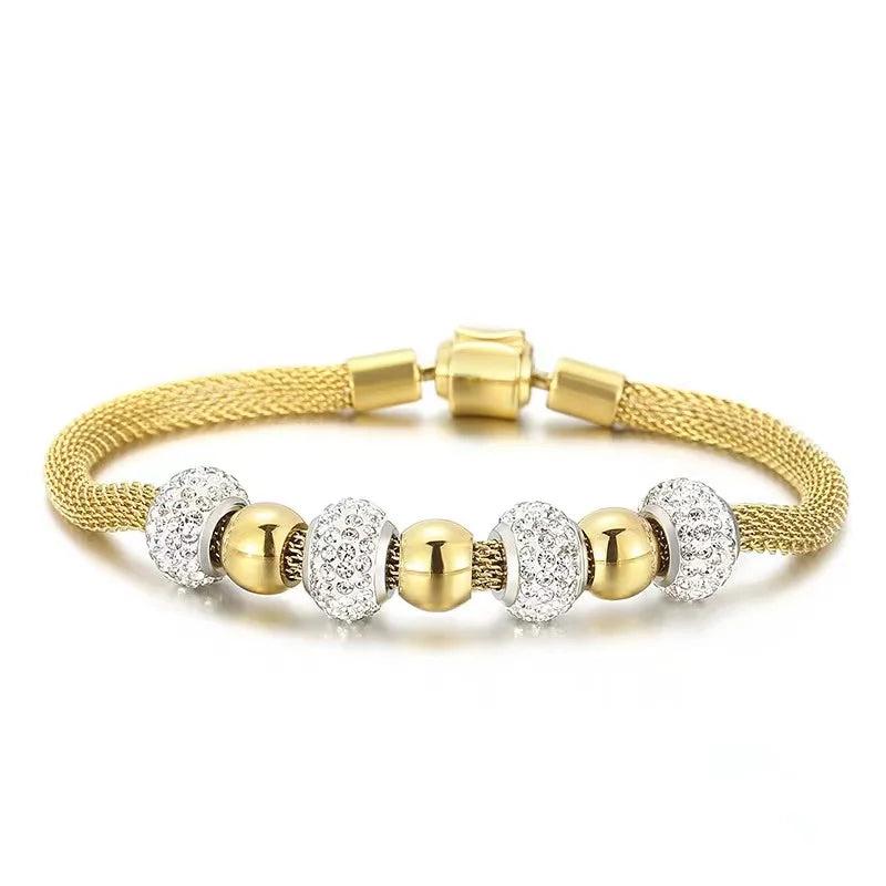 Stainless Steel Shambhala Charm Bracelet For Men Women