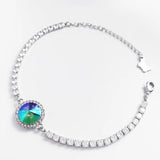 Summer Bracelets for Women Wedding Austrian Crystal Plant Bracelet
