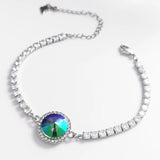 Summer Bracelets for Women Wedding Austrian Crystal Plant Bracelet