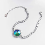 Summer Bracelets for Women Wedding Austrian Crystal Plant Bracelet