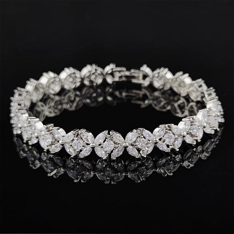 Silver Bracelet Bangle For Women Anniversary Gift Jewelry