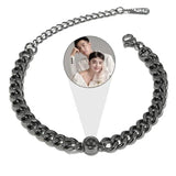 Photo Projection Bracelet Cuban Chain Couple Lover Gift