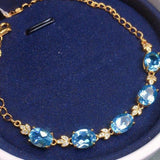 Oval Glass Filled Bracelet Charm Bracelets for Women