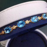 Oval Glass Filled Bracelet Charm Bracelets for Women