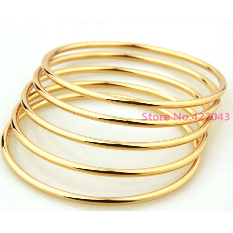 Stylish Round Womens Bangle Bracelet Set