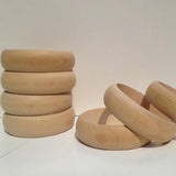 10pcs Unfinished Wooden Bangles Bracelet DIY BG001